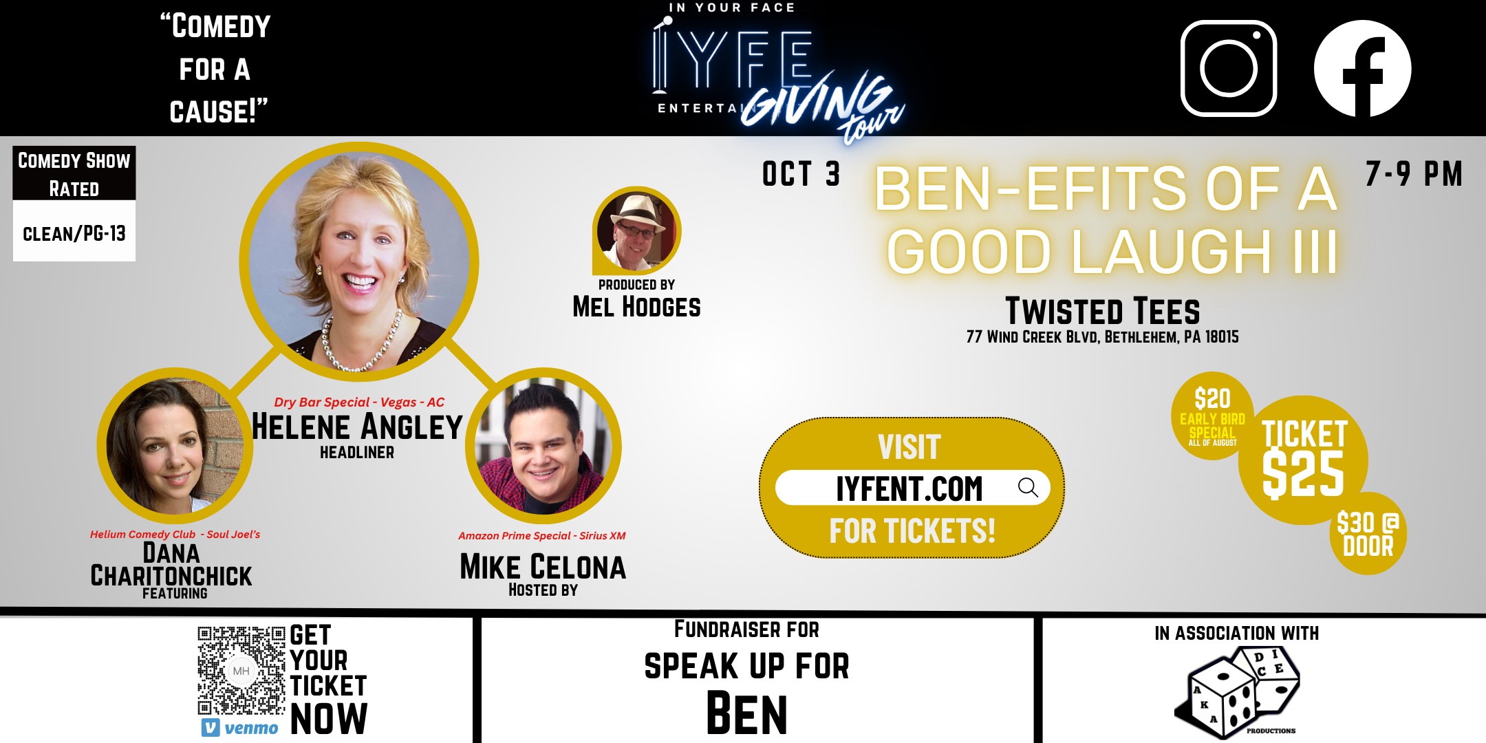 In Your Face Giving Tour Events Banner